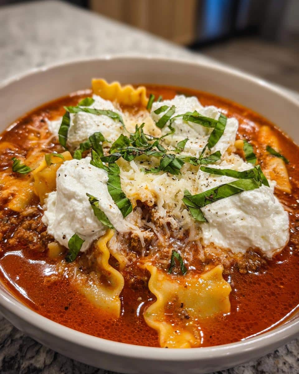 lasagna soup - detail 1