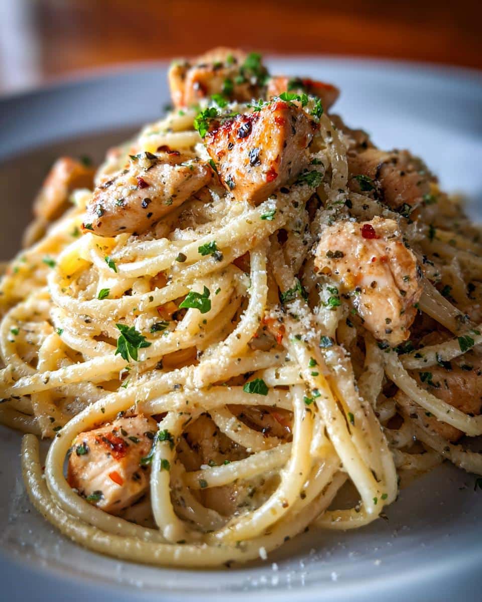 Creamy Lemon Garlic Chicken Pasta (One-Pan Dinner) - detail 1