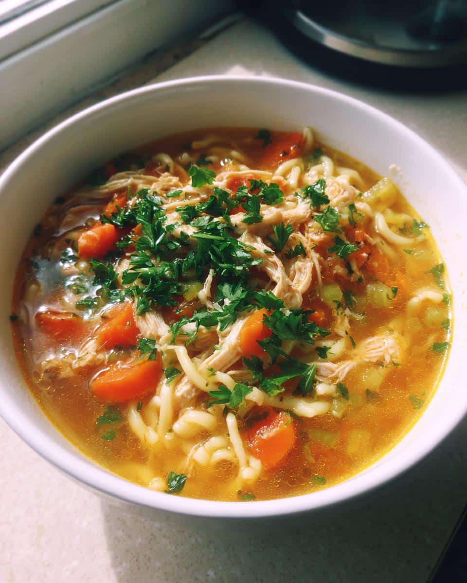 Crockpot Chicken Noodle Soup (Classic Comfort Food) - detail 1