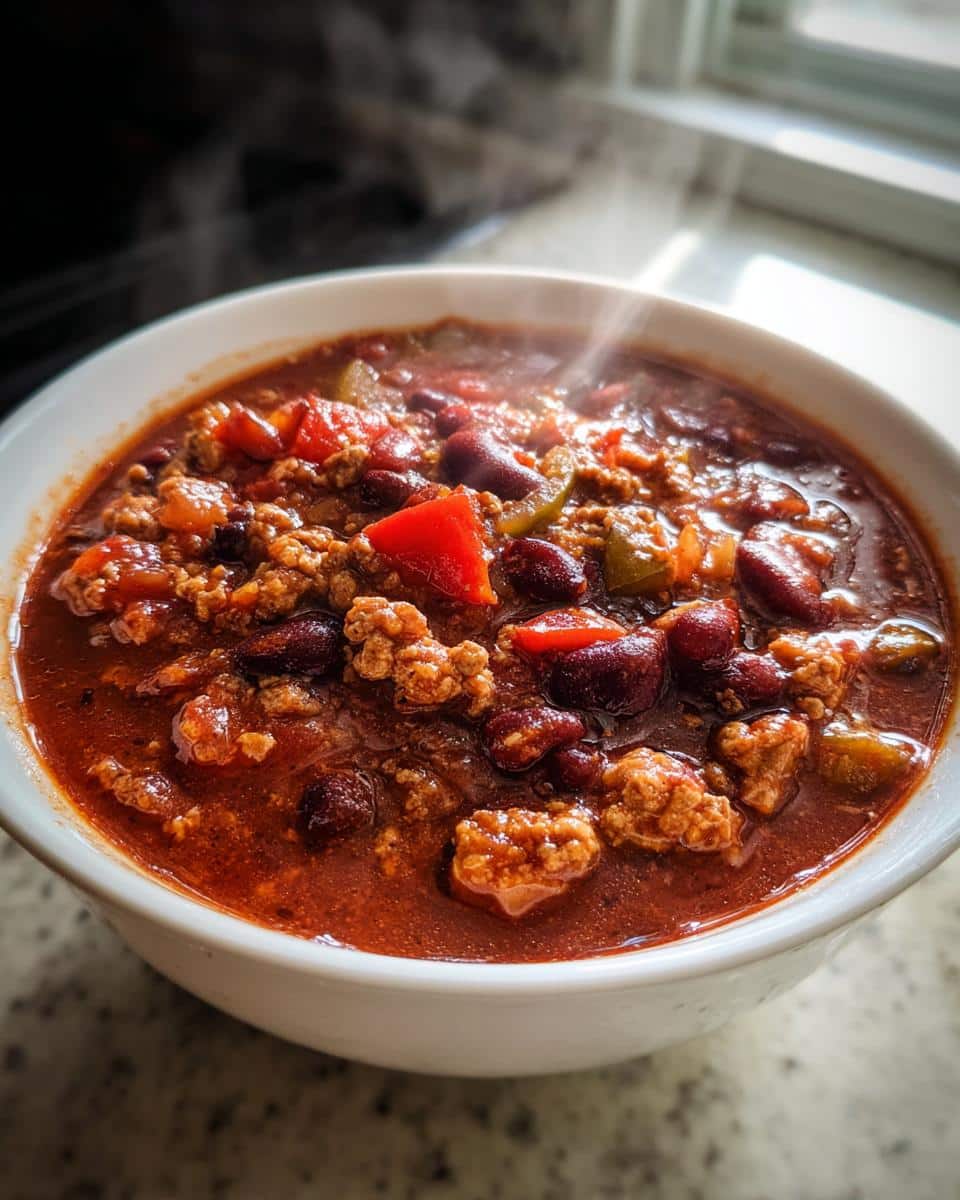 Healthy Crockpot Turkey Chili (High Protein & Flavorful) - detail 1