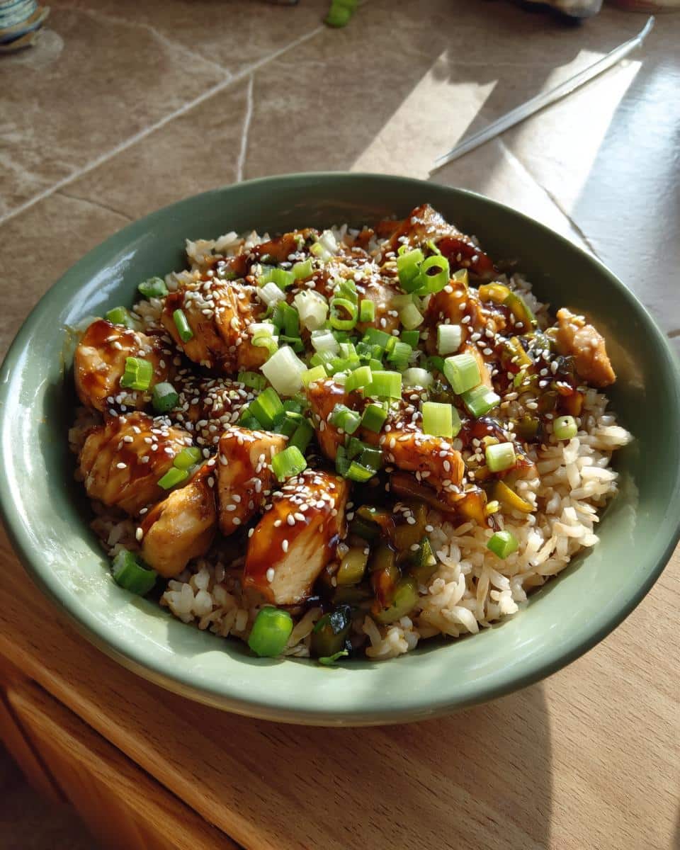 Healthy Teriyaki Chicken Bowls (Homemade Sauce) - detail 1