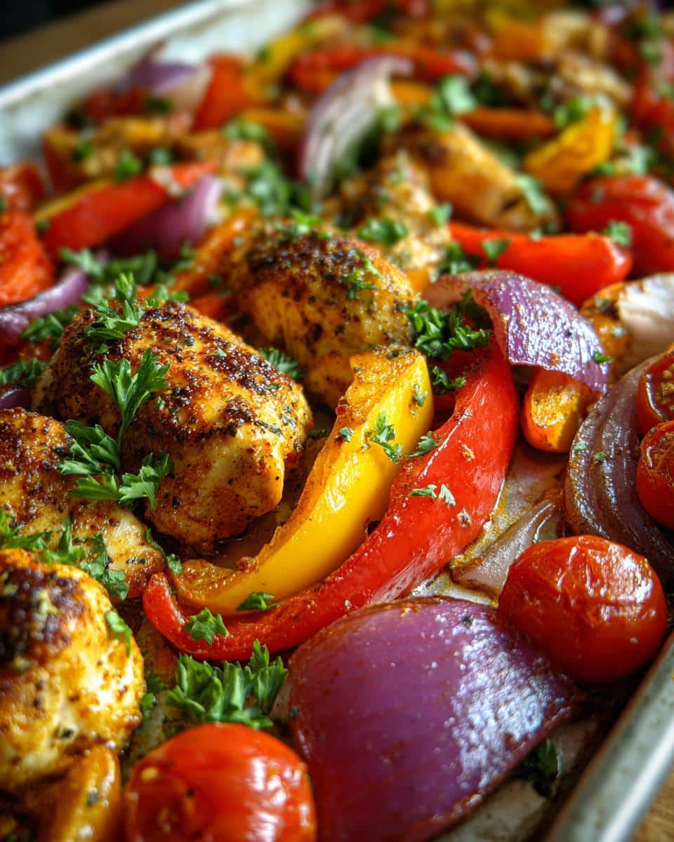 Sheet Pan Mediterranean Chicken and Veggies - detail 1