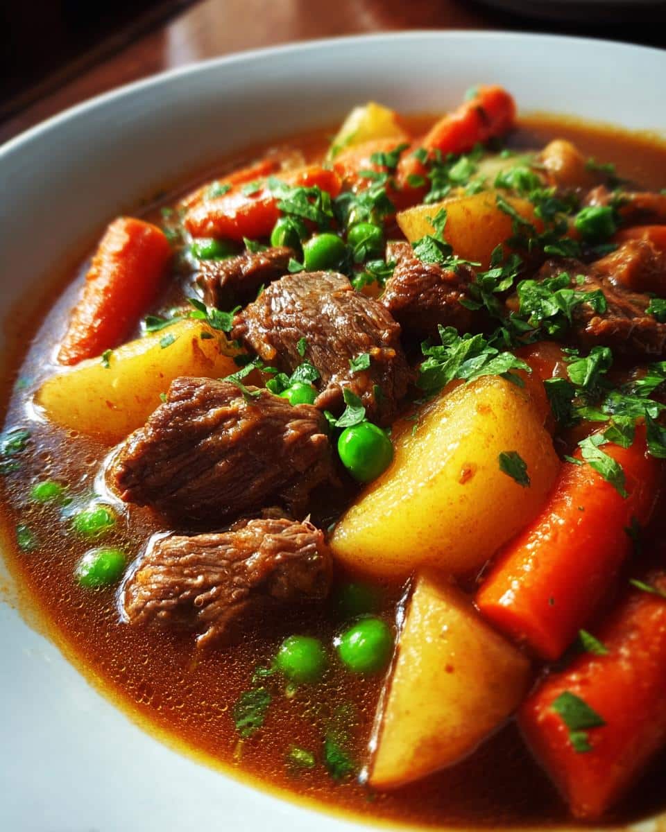 Slow Cooker Beef Stew with Hearty Vegetables - detail 1